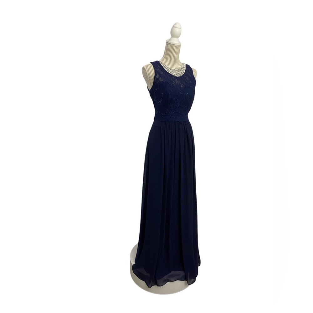 Chic Navy Blue Maxi Dress